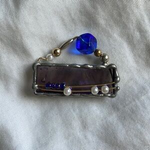 Beaded Purse Brooch‎
